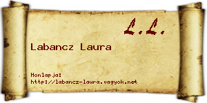 Labancz Laura névjegykártya